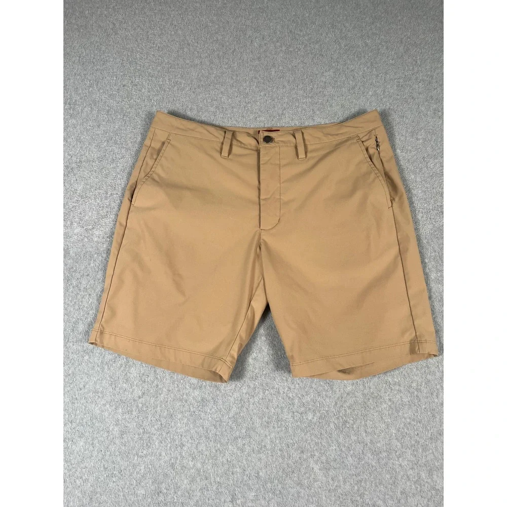UNTUCKit Mens Chancellor Performance Shorts Bundle Tan Black Size 34 Lot of 2